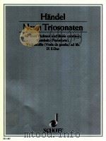Neun Triosonaten fur zwei Violinen und Basso continuo Cembalo Pianoforte Violoncello Viola da gamba 1957 PDF电子版封面