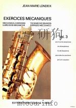 exercices mecaniques vol.3 pour tous les saxophones for all saxophones 241128h.l（1965 PDF版）