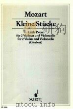 Kleine Stück für zwei violinen und violoncello Patitur und Stimmen ED 3886 Zusatzstimmen erh?ltlich（1949 PDF版）