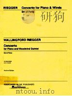 Concerto for piano and Woodwind Quintet Opus 53（1956 PDF版）