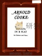 Sonata in B Flat for clarinet and piano order No:NOV 120430（1990 PDF版）