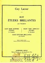 eight very difficult studises for saxophone AL 23 237 1963 PDF电子版封面 Guy Lacour