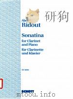 Sonatina for clarinet and piano ED 10991（1968 PDF版）