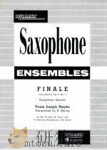 finale from quartet op.9 No.3 saxophone quartet PDF电子版封面