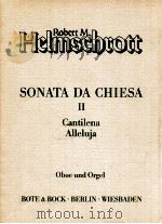 sonata da chiesa Ⅱ Cantilena Alleluja oboe und orgel 1986 PDF电子版封面