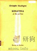 Sonatina for Oboe and Piano 1973 PDF电子版封面