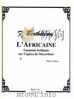 L'Africaine Fantaisie brillante sur l'opéra de Meyerbeer oboe & piano（1988 PDF版）