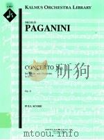 Concerto No. 1 for Violin and Orchestra in D Op. 6 A 1874 PDF电子版封面 Nicolò Paganin