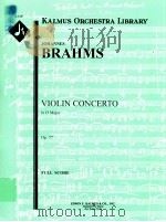 Concerto for Violin in D Major Op. 77 A 1347 PDF电子版封面 Johannes Brahms