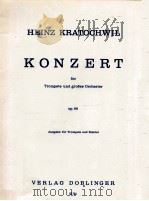 Konzert für Trompete und Gro?es Orchester op.88 Aüsgabe für Trompete und Klavier 05 744 1976 PDF电子版封面