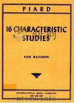 16 characteristic studies for bassoon No.1208（1950 PDF版）