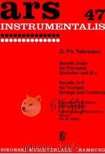 ars 47 sonata in D for Trumpet Strings and continuo first edition piano score Ed.Nr.629K（1964 PDF版）