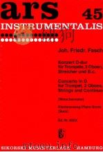 ars 45 concerto in D for Trumpet 2 oboes Strings and continuo piano score Ed.Nr.622K（1964 PDF版）
