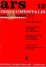 ars 13 concerto in E-flat for bassoon and orchestra piano score Ed.Nr.257K（1953 PDF版）