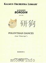 polovtsian dances for PDF电子版封面