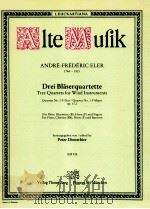 three quartets for wind instruments quartet No.1 F major op.11 1 for flute clarinet B? horn F and ba（1974 PDF版）
