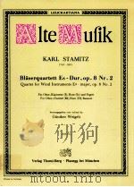 quartet for wind instruments E?-major op.8 No.2 for oboe clarinet B? horn E? bassoon AM 104（1937 PDF版）