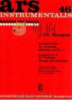 ars 46 concerto in D for Trumpet Strings and continuo first edition Winschermann/Müller piano score 1963 PDF电子版封面