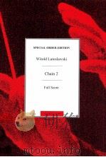 Chain 2 Dialogue for Violin and orchestra full score 1996 PDF电子版封面