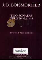 Two sonatas opus 50 Nos.4-5 for Bassoon & Basso Continuo MR 2169（1988 PDF版）