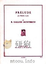 Prelude pour Hautbois et piano AL 20764 1950 PDF电子版封面