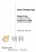 concerto in C major for bassoon and Orchestra piano score Sikorski 521K 1966 PDF电子版封面