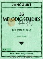 26 melodic studies opus 15 for bassoon solo NO. 1898（1956 PDF版）