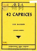42 caprices for bassoon NO.2299（1974 PDF版）