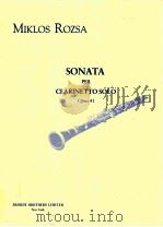 Sonata per Clarinetto solo opus 41（1988 PDF版）