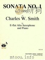 sonata No.1 for e-flat alto saxophone and piano SU-194（1993 PDF版）