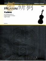 Kadenz zum violonkonzert No.2 h-Moll/B minor/Si mineur ED 8114 1994 PDF电子版封面