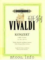 edition peters Nr.3794 Konzert a Minor for Violin Strings and Basso continuo from >>L'est 1958 PDF电子版封面