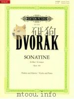 edition peters No.9363 Sonatine G major for Violin and piano Opus 100（1981 PDF版）