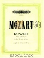 edition peters Nr.2193b Konzert für Violine und Orchester Es-DUR KV 268 Ausgabe für Violine und Klav PDF电子版封面