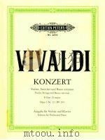 edition peters Nr.4379 Konzert E-Dur for Violin Strings and Basso continuo from >>L'estro   1961  PDF电子版封面     