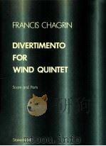 DIVERTIMENTO FOR WIND QUINTET 1952 PDF电子版封面