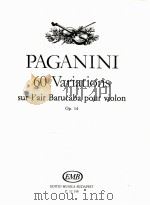 60 variations sur l'air Barucaba pour violon Op. 14 Z.12 198 1983 PDF电子版封面