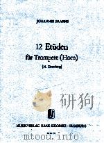 12 Etüden für Trompete Horn dynamic Markings and articulation Ed.Nr.777 1973 PDF电子版封面