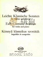 Easy classical sonatas for violin and piano x.13 329（1987 PDF版）