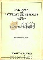 hoe down and Saturday night waltz from 1950 PDF电子版封面 aaron copland