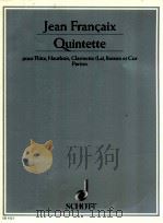 Quintette pour fl?te hautbois clarinette la bassoon and cor parties ED 4121（1990 PDF版）