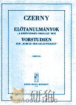 Elotanulmányok 1950 PDF电子版封面 Carl Czerny