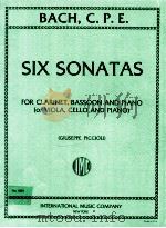 six sonatas for flute bassoon and piano or viola cello and piano giuseppe piccioli No.1861（1955 PDF版）
