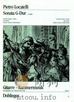 Sonata G-Dur for Flute Violin/Oboe and Guitar GKM 47 1964 PDF电子版封面