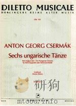 Sechs ungarische Tanze DM193（1967 PDF版）