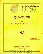 quatuor pour grande flute hautbois clarinetteet bassoon（1955 PDF版）