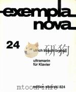 ultramarin für Klavier edition sikorski 824 1985 PDF电子版封面