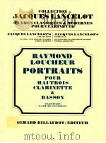 portraits pour hautbois clarinet & bassoon 1932 PDF电子版封面