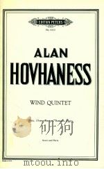 Wind quintet for flute oboe clarinet bassoon and horn 1967 PDF电子版封面