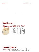piano sonata Op.10/1 oppitz UT 50111（1986 PDF版）